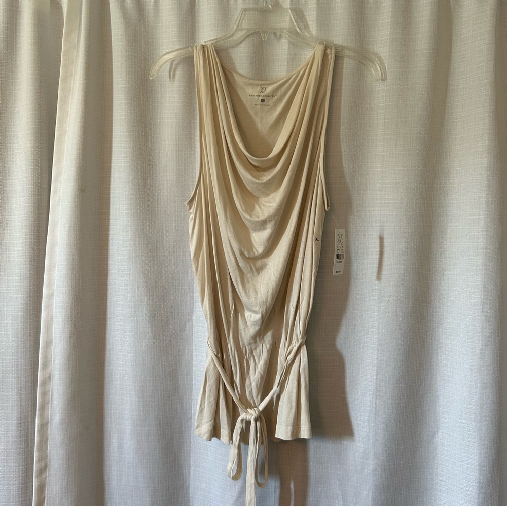 NWT - Cream Sleeveless Top